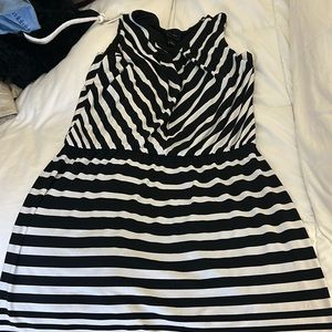 Black and white jersey  dress size small
